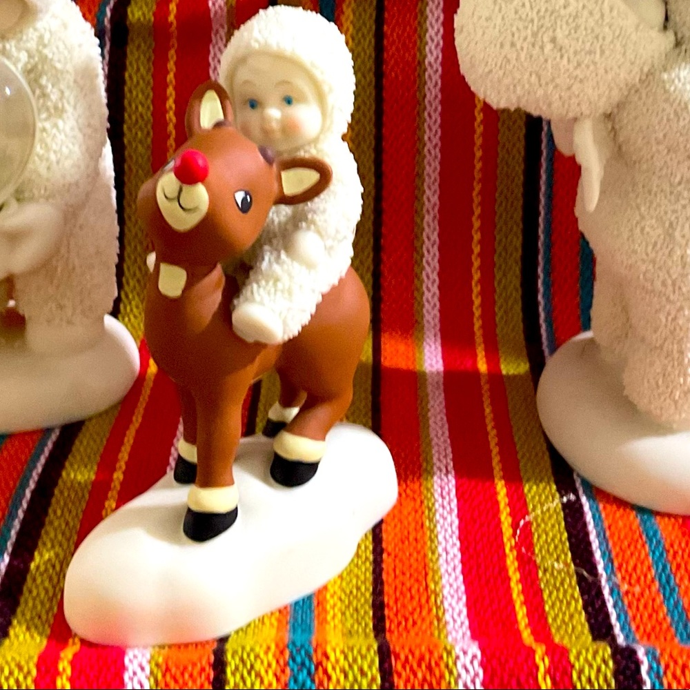 Dept 56 Snow Babies “Rudolph Lights the Way”